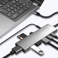 9 Trong 1 Cổng USB Loại C-C Adapter Hub HDMI-Tương Thích 4K PD TF Mở Rộng Cổng adapter 5Gbps Phụ Kiện Máy Tính