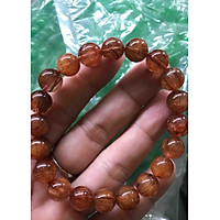 VÒNG THẠCH ANH TÓC ĐỎ 10LY HÀNG VIP CHUẨN ĐÁ THIÊN NHIÊN HÀNG CAO CẤP HỢP NỮ MỆNH HỎA THỔ
