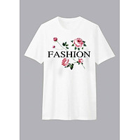 Áo Thun Unisex Fashion Dotilo D464 - Trắng