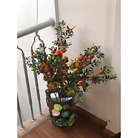 Cây lựu giả 10 nhánh tài lộc trang trí