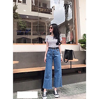 Quần jean nữ dáng BAGGY nữ Julido Store, chất jean co dãn nhẹ lưng cao mẫu mới BG00