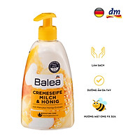 Xà phòng rửa tay Balea tinh chất mật ong và sữa, dưỡng ẩm da, chai dung tích 500ml - hàng nhập khẩu Đức