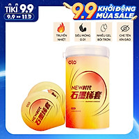 Bao cao su OLO 0.01 mỏng, truyền nhiệt tốt, nhiều gel bôi trơn, phiên bản cao cấp - Hộp 10 bcs