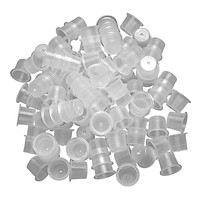 200pcs M/L Tattoo Ink Cup Plastic Disposable Microblading Tattoo Ink Cups Permanent Makeup Pigment Clear Holder