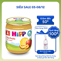 Dinh dưỡng đóng lọ ăn dặm Trái cây nhiệt đới HiPP Organic 125g