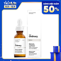 Tinh Chất Chống Lão Hóa The Ordinary Retinol In Squalane 30ml(Tặng kèm hộp xin hình hoa xinh xắn màu ngẫu nhiên)