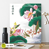 Tranh tô màu theo số kết hợp T924 và T2017