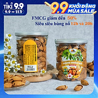 Hạt Hạnh Nhân Mỹ Rang Bơ Smile Nuts (215g - 350g) | 100% nhập khẩu từ Mỹ, thơm ngon, giòn béo