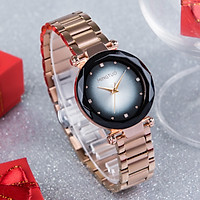 Đồng Hồ Nữ MINGTUO MI9166 Dây Thép Không Gỉ - Mặt Kính Kim Cương 3D Tráng Sapphire - Chống Nước Siêu Tốt Lên Tới 3ATM - Khóa Bướm Siêu Sang Chảnh - Đồng Hồ Thời Trang Phái Đẹp Cao Cấp