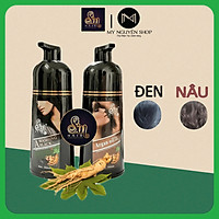 Combo 2 chai dầu gội phủ bạc Sin Hair màu đen, phủ đen tự nhiên nhân sâm Nhật Bản