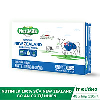 Thùng 48 hộp 100% Sữa New Zealand Bò ăn cỏ tự nhiên Ít đường