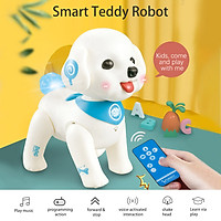 K19 RC Robot Teddy Puppy Robotic Dog Voice Control Program Sing Shake Head Interactive Pet Dog Toy for Boys Girls