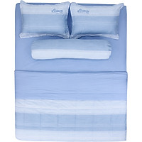 Bộ Ga Chun Microfiber Sọc Xanh Everon Lite ELM103 (4 Món)