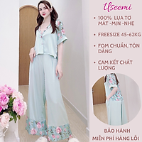 Đồ Bộ Lụa/Lanh/Satin Dài Mặc Ở Nhà Nữ - Bộ Ngủ Nữ Tay Cánh Tiên Mặc Mùa Hè, Nhiều Mẫu Dễ Thương