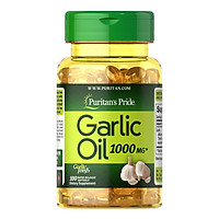 Tinh Dầu Tỏi Garlic Oil Hãng Puritan's Pride Của Mỹ Giúp Tăng Sức Đề Kháng Và Hệ Miễn Dịch, Ngăn Ung Thư, Ổn Định Huyết Áp, Giảm Cholesterol, Ngừa Cảm Cúm Theo Mùa - Hàm Lượng 1000mg, Lọ 100 Viên