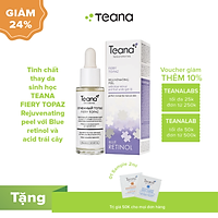Tinh chất thay da sinh học TEANA FIERY TOPAZ Rejuvenating peel với Blue retinol và axit trái cây
