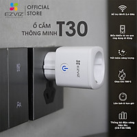 EZVIZ Ổ CẮM THÔNG MINH T30, Kết nối WI-FI, Điều Khiển Từ Xa Qua Ứng Dụng Di Động, Lên Lịch Hẹn Giờ, Chịu Lửa 750°C, Tiết kiệm năng lượng,Điều khiển bằng giọng nói GOOGLE&ALEXA --Hàng Chính Hãng