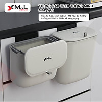 Thùng rác treo tủ bếp có nắp đậy thông minh ML