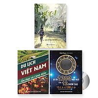 Combo 3 sách: 1001 bức thư viết cho tương lai + Du lịch Việt Nam – Ẩm thực và Cảnh điểm + Bí Ẩn 1200 Mật Ngữ Của 12 Chòm Sao (Song Ngữ Trung Việt Có Phiên Âm) + DVD quà tặng