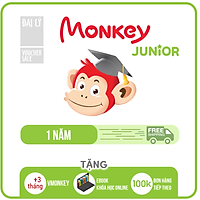 Monkey junior (Mã Giấy) Phần mềm học tiếng Anh cho bé 0 - 10 tuổi trên (Trọn đời, 4 năm, 2 năm, 1 năm)