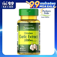 Thực Phẩm Chức Năng - Dầu Tỏi Không Mùi Tăng Cường Miễn Dịch, Giảm Cholesterol Odorless Garlic 1000Mg (100 Viên)
