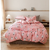 Bộ Ga Giường Và Vỏ Gối Cotton Korea ADU79 Bedding Đủ Kích Thước Trải Nệm 1m4, 1m6, 1m8 Chưa Gồm Chăn