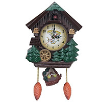 Cuckoo House Wall Clock Cartoon Children's Room Decorated Wall Clock The Hour Music Tells The Time
