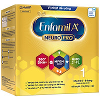 Sữa bột Enfamil A+ NeuroPro 1 với 2’-FL HMO cho trẻ từ 0 – 6 tháng tuổi– 2.2kg