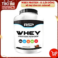 RSP Whey Protein Powder (5LB), 28G Whey Protein Cao Cấp với BCAAs và Glutamine, Hỗ Trợ Xây Dựng Cơ Bắp & Phục Hồi Sau Tập Luyện, 51 Lần Dùng