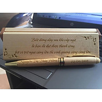 Hộp Bút Gỗ Khắc Tên Tặng Thầy Cô Giáo 20/11