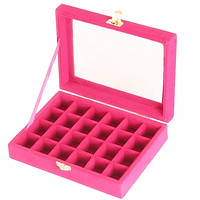 24-Slot Jewelry Earring Display Case Storage Box Organizer Holder Gift