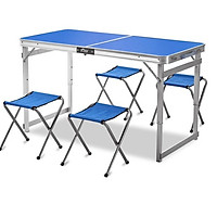 Bộ bàn ghế xếp gọn du lịch , dã ngoại , đi câu cá bằng nhôm