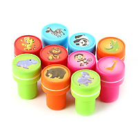 10 PCs Assorted Zoo Animals Stamps Kids Party Favors Event Supplies for Birthday Party Gift Toys Boy Girl Pinata Fillers