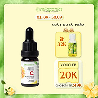 Serum Trắng Da Vitamin C Dưỡng Sáng, Mờ Thâm Bổ Sung HA & Collagen MILAGANICS 10ml (Chai)