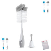 Cọ rửa bình sữa siêu bền Munchkin tự đứng tặng 2 zipper 12cm