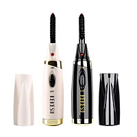 2 Electric Heated Eyelash Curler Long Lasting Curled White Battery Operated