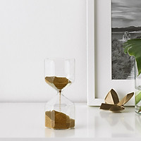 IKEA TILLSYN Đồng hồ cát trang trí trong suốt 16 cm Decorative hourglass clear glass 16 cm