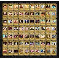 Combo 10 Tờ truy nã - Wanted Poster nhân vật One Piece - Khổ lớn 28.7cm x 40.6cm