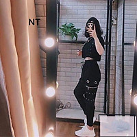 Áo croptop ôzê sườn N&Tr