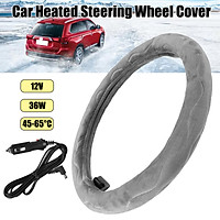12v Car Auto Heated Steering Wheel Cover Heating Warm Winter