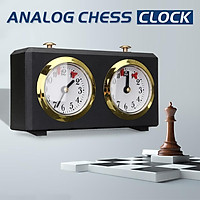 Analog Chess Clock I-GO Count Up Down Alarm Timer for Game Competition Metal