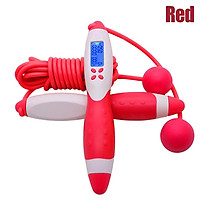 Fitness Skipping Rope Adjustable Digital LCD Counting Calorie Timer Weight Setting Jump Rope Exercise Training Gym
