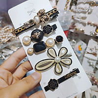 SET 5 KẸP TÓC HÀN QUỐC SIÊU XINH ( ĐÁ ĐEN )