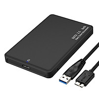 2.5 inch SATA HDD/SSD External Hard Drive Case USB 3.0 Hard Drive Enclosure Portable Tool-free High-speed Hard Disk Case
