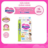 Đủ size Tã/bỉm dán Merries Jumbo đủ size M76/L64