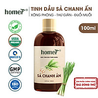 Tinh Dầu Thơm Phòng Đuổi Muỗi 100ML HOMER Sả Chanh/ Quế/ Oải hương/ Bưởi/ Cam/ Hoa Lài/ Quýt/ Tràm Huế/ Hoa Hồng/ Lavender/ Ngọc Lan Tây/ Tràm Trà/ Sả Java/ Trà Xanh/ Cà Phê/ Chanh