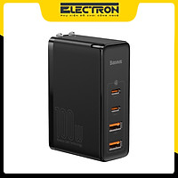 Bộ sạc nhanh Baseus GaN2 Pro Quick Charger 4 Ports (100W, Type C*2 & USB*2, PD/ QC3.0/ QC4+/ PPS/ SCP/ FCP/ AFC/ Apple 2.41/ BC1.2, Multi Quick charge protocol support) - Hàng Chính Hãng