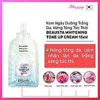 Kem nâng tone, dưỡng trắng da Beausta Whitening Tone up Cream 15ml