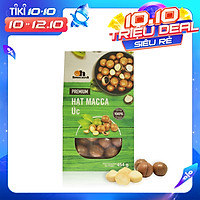 Hạt Macca Úc Smile Nuts nứt vỏ thượng hạng hộp 454g - Australian Maccadiamia 454g