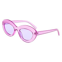 Vintage Anti-UV Oval Sunglasses Shades Plastic Frame Glasses Eyewear 01